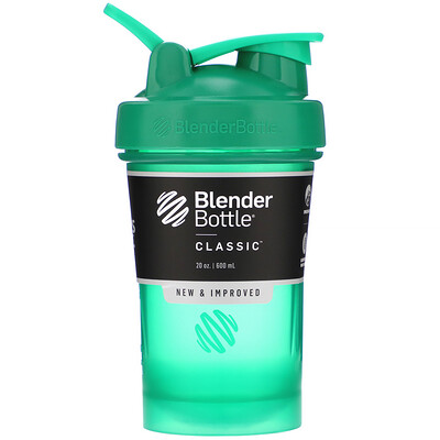 Blender Bottle Classic With Loop, Emerald Green, 20 oz