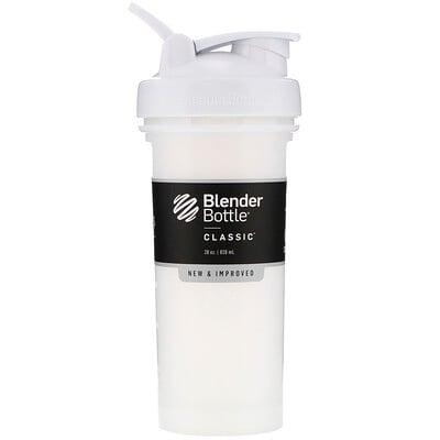 Blender Bottle Classic With Loop, White, 28 oz (828 ml)