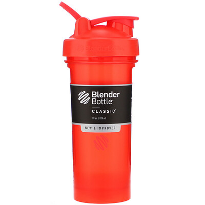 Blender Bottle Classic With Loop, Red, 28 oz (828 ml)