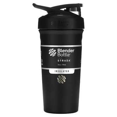 

Blender Bottle Strada с изоляцией из нержавеющей стали черный 710 мл (24 унции)