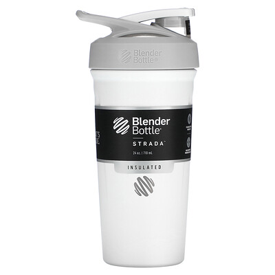 Strada, Insulated Stainless Steel Blender Bottle, Green, 24 oz (710 ml)