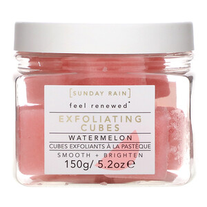 Отзывы о Sunday Rain, Feel Renewed, Exfoliating Cubes, Watermelon, 5.2 oz (150 g)