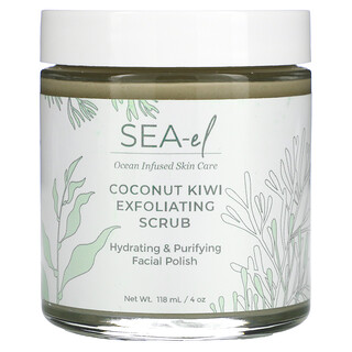Sea el, Coconut Kiwi Exfoliating Scrub,  4 oz (118 ml)