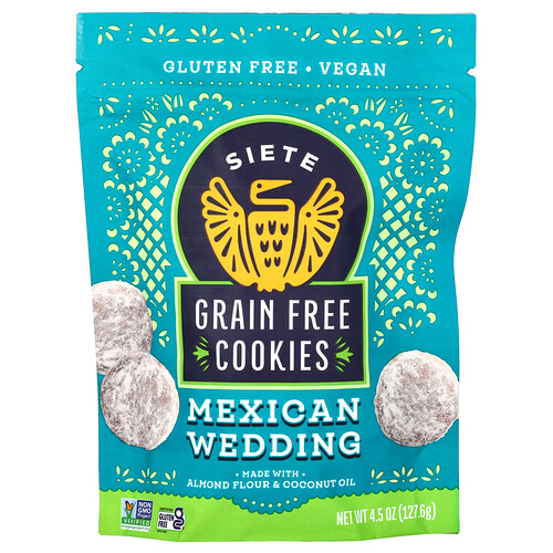 Siete, Grain Free Cookies, Mexican Wedding, 4.5 oz (127.6 g)