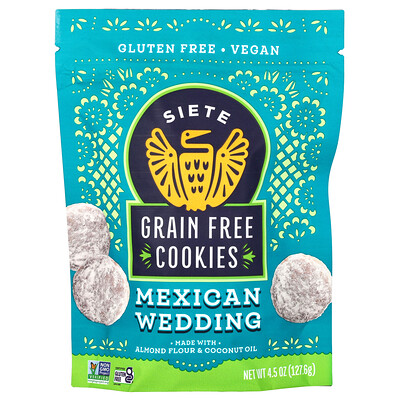 Siete Grain Free Cookies Mexican Wedding 4.5 oz (127.6 g)