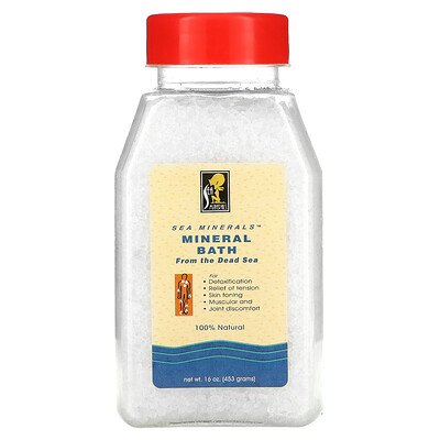 Sea Minerals Минеральная соль Мертвого моря для ванн, 453 г (1 фунт)
