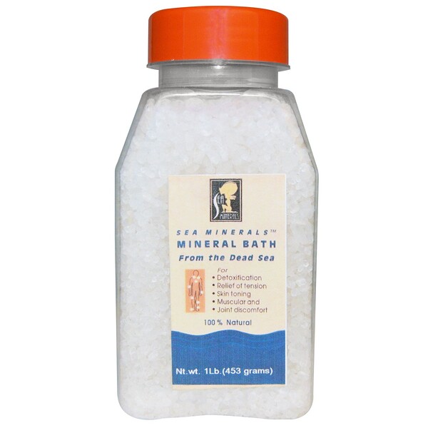 Минеральная соль Мертвого моря для ванн, 453 г (1 фунт)
