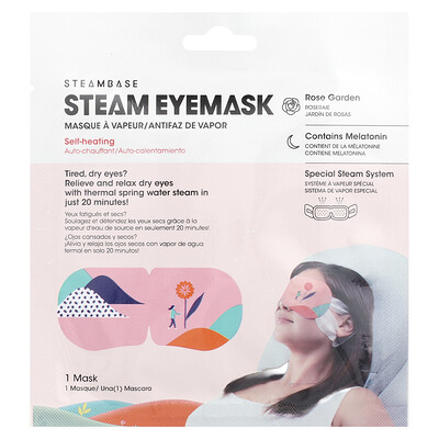 Steambase  Steam Eyemask  Rose Garden  1 Mask