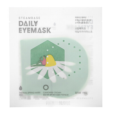 Steambase Daily Eyemask, Camomile Crown, 1 Mask