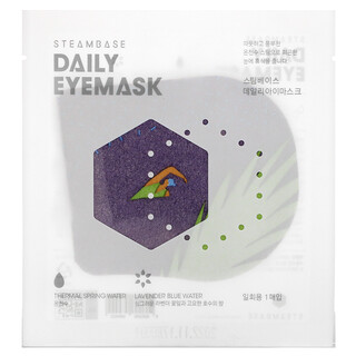 Steambase, Daily Eyemask, Lavender Blue Water, 1 Mask