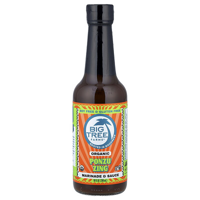 Big Tree Farms, Ponzu Zing, Adobo y salsa orgánicos, 296 ml (10 oz. líq.)
