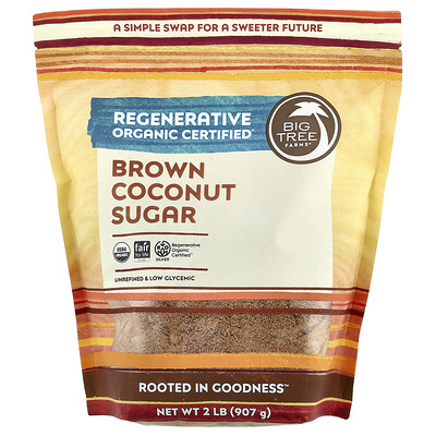 Big Tree Farms  Brown Coconut Sugar  2 lbs (907 g)