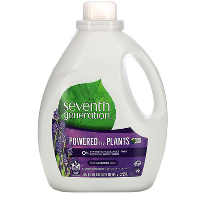 Seventh Generation Laundry Detergent, Fresh Lavender, 100 fl oz (2.95 L)