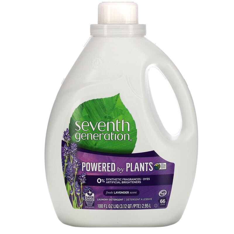 Seventh Generation, Tvättmedel, färsk lavendel, 2,95 l (100 fl oz)