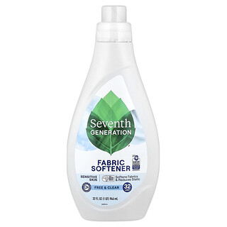 Seventh Generation, Suavizante de telas, Libre y transparente, 946 ml (32 oz. Líq.)