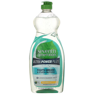 Отзывы о Севент Генератион, Dish Liquid Detergent, Ultra Power Plus, Fresh Citrus, 22 fl oz (650 ml)