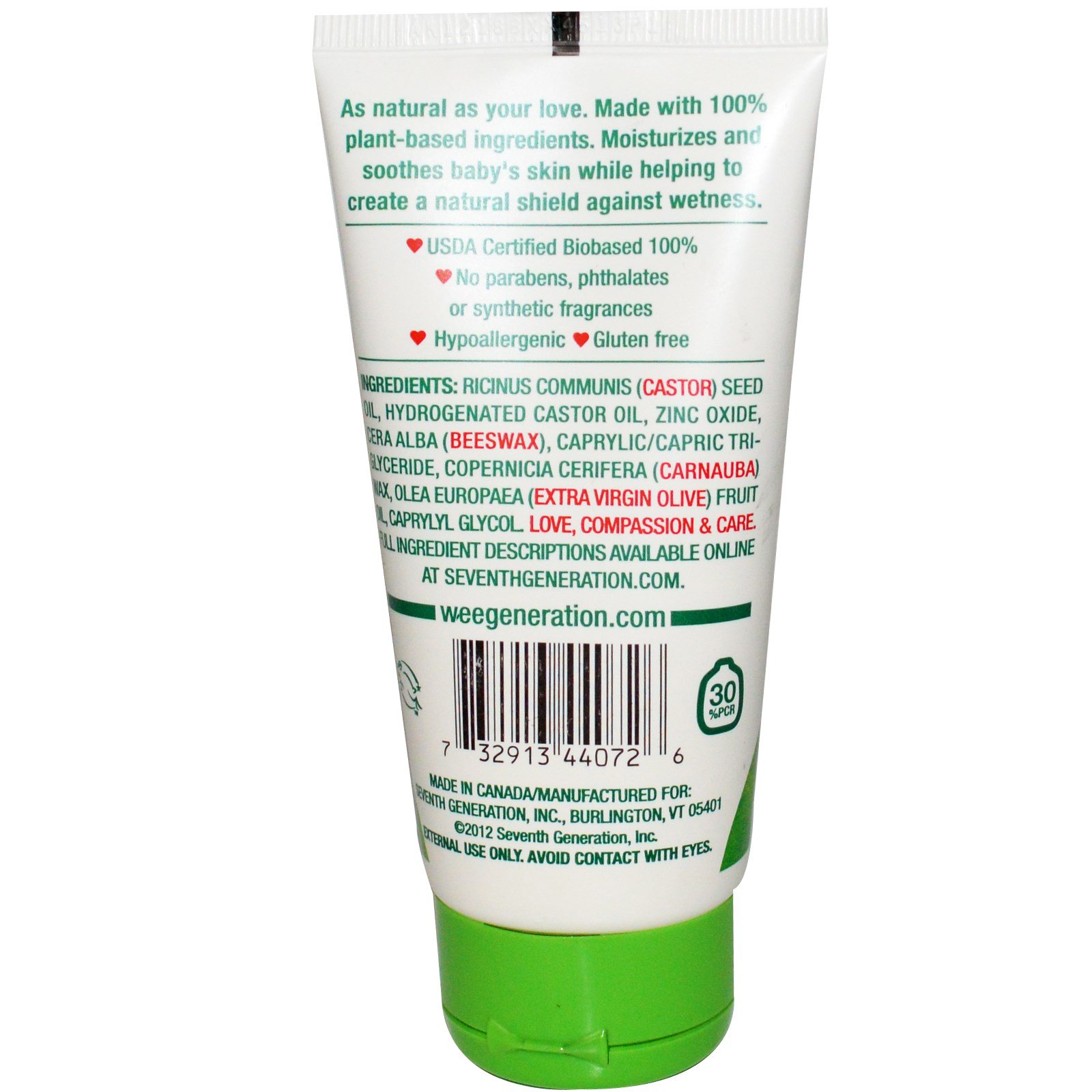 seventh generation diaper cream