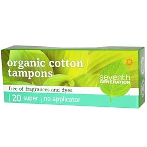 Отзывы о Севент Генератион, Organic Cotton Tampons, Super, 20 Tampons
