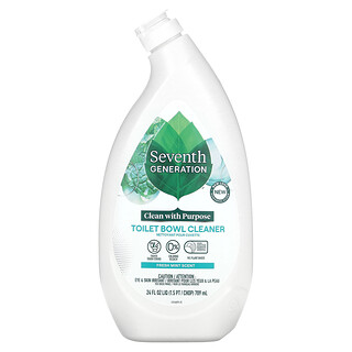 Seventh Generation, Detergent pentru vase de toaletă, mentă proaspătă, 24 fl oz (709 ml)