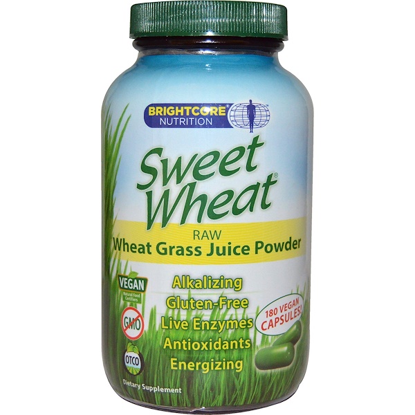 Sweet Wheat, Sweet Wheat, Wheat Grass Juice, 180 Capsules