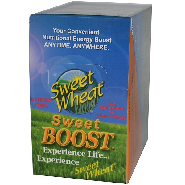 Sweet Wheat, Sweet Boost, Organic Wheat Grass Juice Powder, 15 Packets, 2 Veggie Caps Each  (Discontinued Item) 
