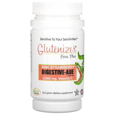 Sufficient C Glutenizer Force Plus, Kiwi Strawberry, 2,000 mg , 52.5 g