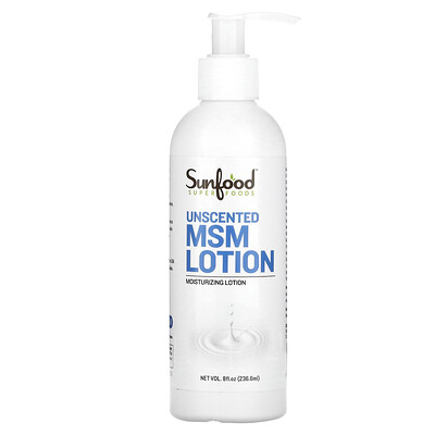 

Sunfood MSM Moisturizing Lotion Unscented 8 fl oz (236.6 ml)