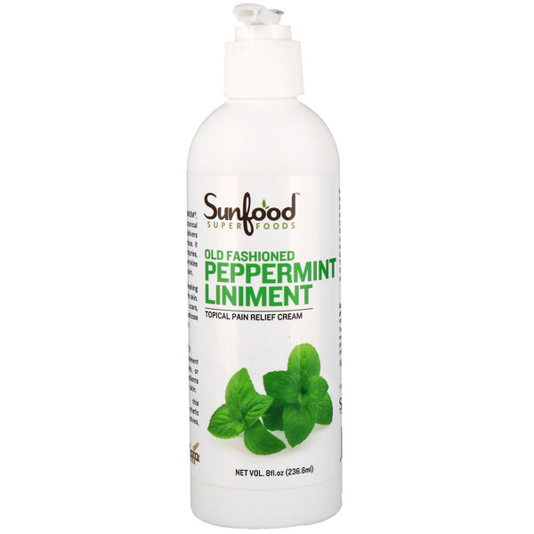 Sunfood, Old Fashioned Peppermint Liniment, 8 fl oz (236.6 ml)