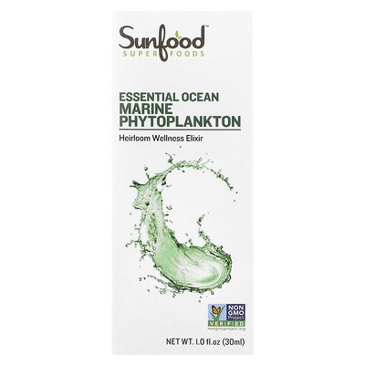 Sunfood  Essential Ocean Marine Phytoplankton  1 fl oz (30 ml)