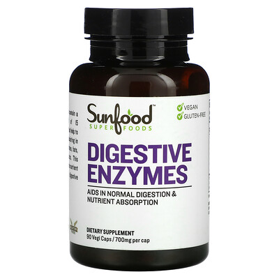 

Sunfood Digestive Enzymes 700 mg 90 Vegi Caps