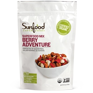 Отзывы о Санфуд, Superfood Mix, Berry Adventure, 8 oz (227 g)