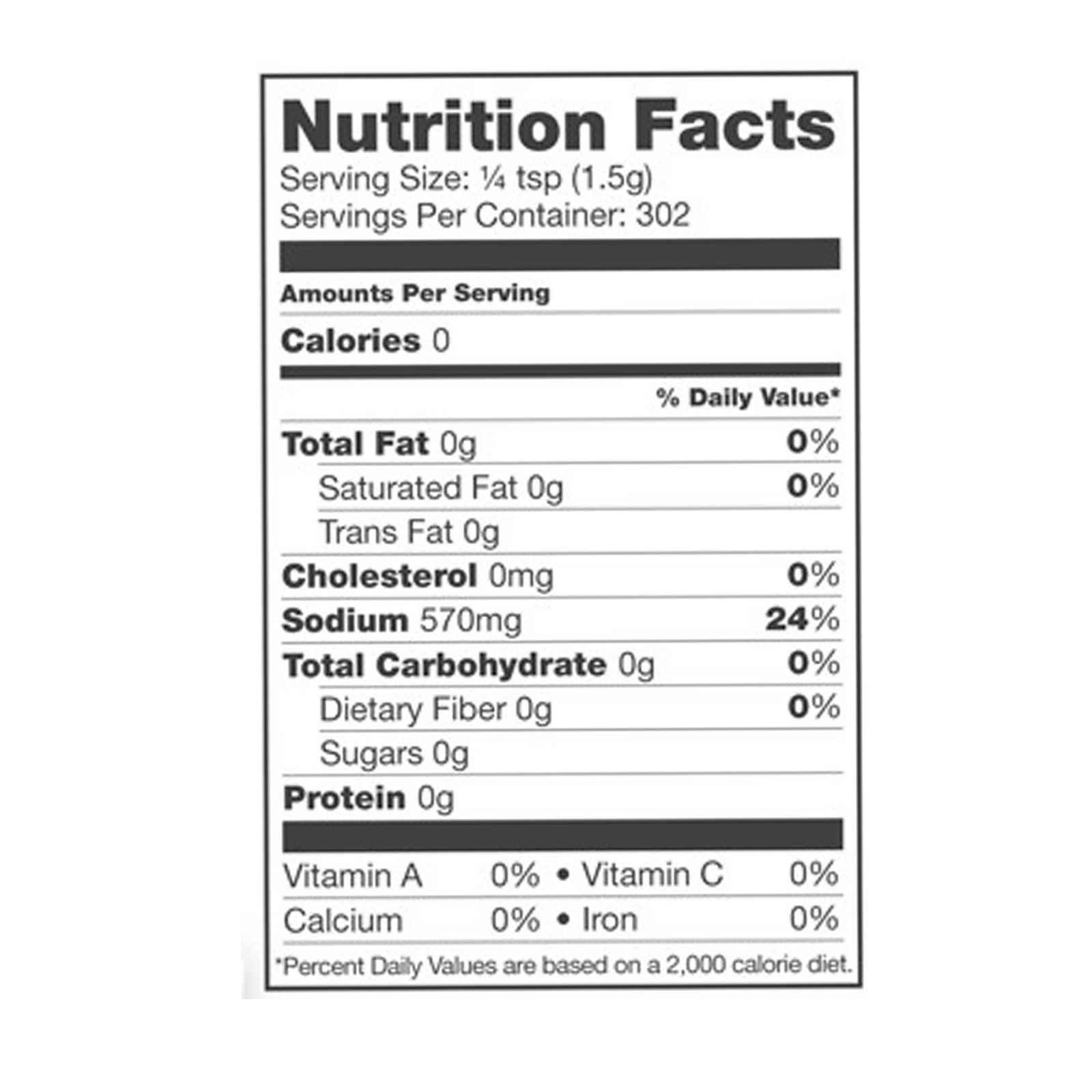 Pink Himalayan Sea Salt Nutrition Facts Nutrition Pics