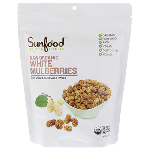 Отзывы о Санфуд, Raw Organic White Mulberries, 8 oz (227 g)