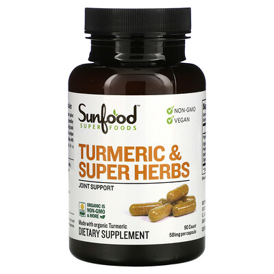 

Sunfood Turmeric & Super Herbs 581 mg 90 Capsules