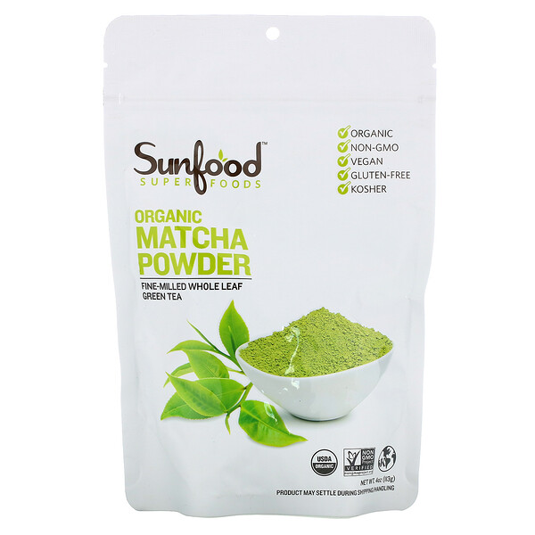 Sunfood, Superfoods, Organic Matcha Powder, 4 oz (113 g) - iHerb