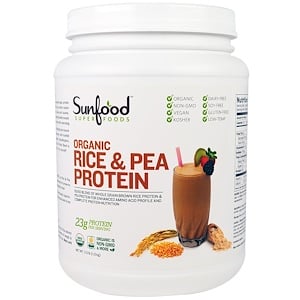 Отзывы о Санфуд, Organic Rice & Pea Protein, 2.5 lb (1.13 kg)