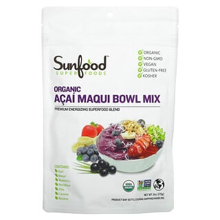 Sunfood, Organic Acai Maqui Bowl Mix, 6 oz (170 g)
