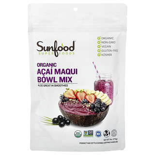 Sunfood, Préparation biologique pour bol d'açaï et de maqui, 170 g
