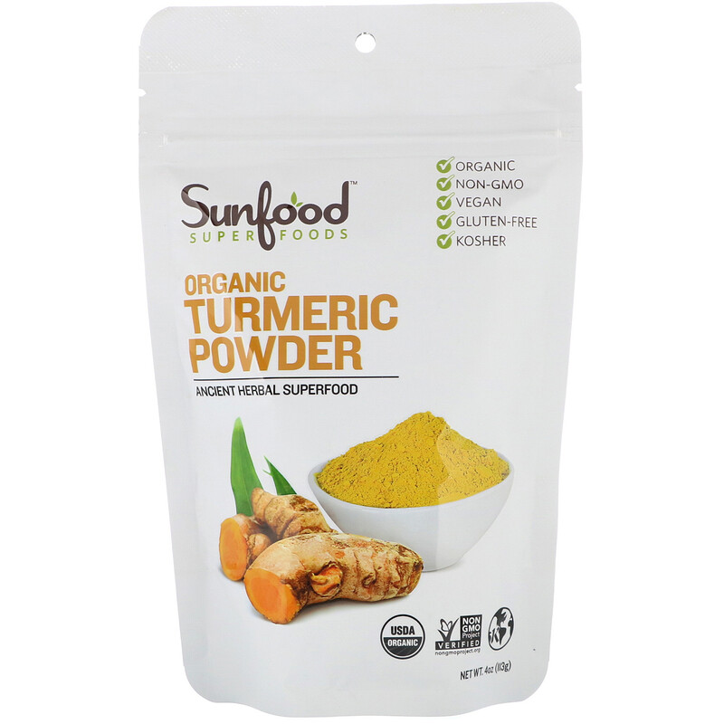 Sunfood, Organic Turmeric Powder, 4 oz (113 g) iHerb