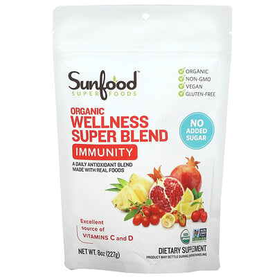 

Sunfood Organic Wellness Super Blend Immunity 8 oz (227 g)