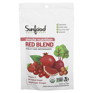 Sunfood, Simple Nutrition, rød blanding, 113 g