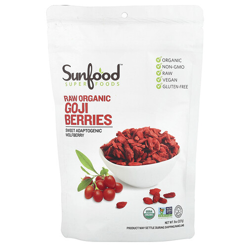 Sunfood, Rohe Bio-Goji-Beeren, 227 g (8 oz.)