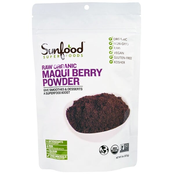 Superfoods, Raw Organic Maqui Berry Powder, 8 oz (227 g)