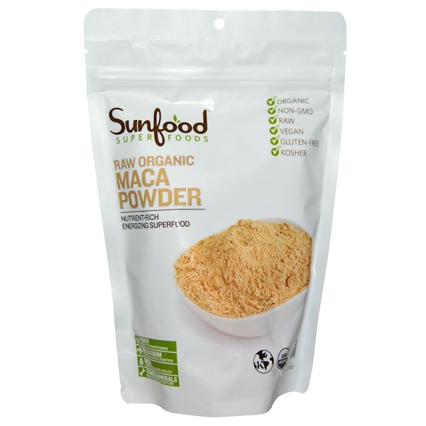 Sunfood, Raw Organic Maca Powder, 8 oz (227 g)