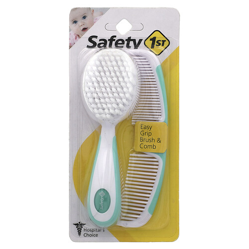 Safety 1st, Easy Grip Pinsel und Kamm, 2 Stück