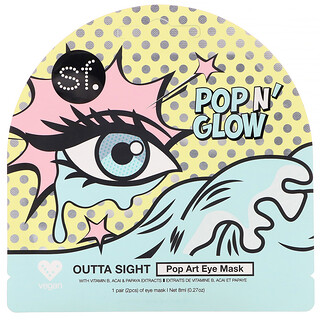 SFGlow, POP n' Glow 系列 Outta Sight 流行藝術眼膜，1 片裝，0.27 盎司（8 毫升）