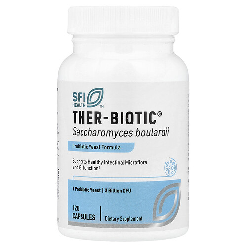 Sfi Health Ther-Biotic® Saccharomyces Boulardii, 3 Billion CFU, 120 Capsules