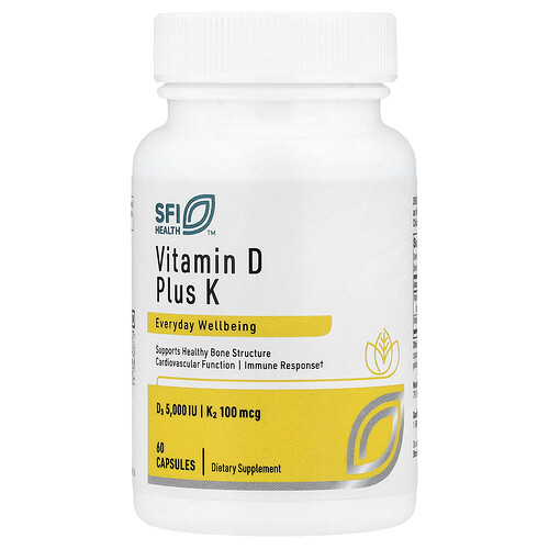Sfi Health Vitamin D Plus K, 60 Capsules