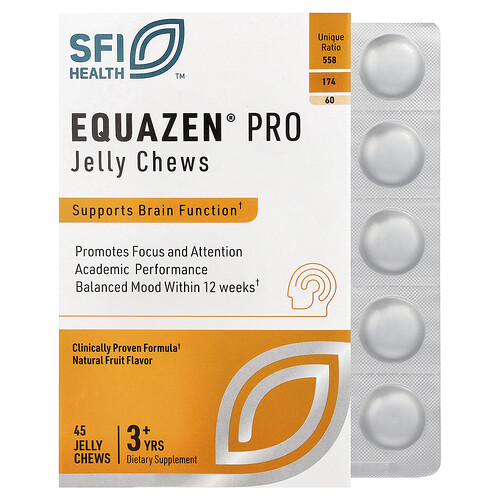 Sfi Health Equazen® Pro, 3+ Yrs, Natural Fruit, 45 Jelly Chews