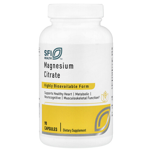 Sfi Health Magnesium Citrate, 90 Capsules (150 mg per Capsule)